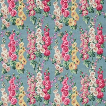 Hollyhocks 2 Fabric