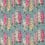 Stoff Hollyhocks 2 Sanderson Petrol Blue/Multi DVIN224310