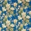 Emperor Peony Fabric Sanderson Herbal Blue /Amber DWAT226960