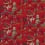 Stoff Pagoda River Sanderson Red/Gold DVIPPA203