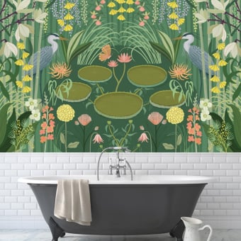 Papeles pintados panorámico Jardin d'Eau