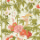 Bamboo & Birds Wallpaper Sanderson Mandarin Red/Olive DWAW217128
