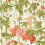 Papel pintado Bamboo & Birds Sanderson Mandarin Red/Olive DWAW217128