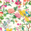 Golden Parrot Wallpaper Clarke and Clarke Ivory W0130/02