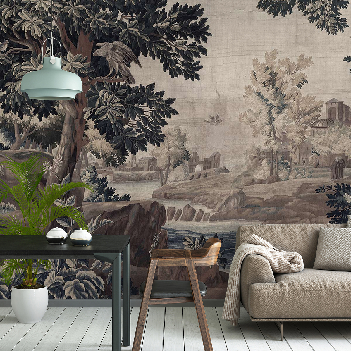Tissu ameublement jacquard gobelin tapisserie victorien mètre rideau