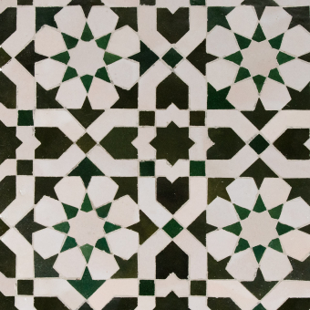 Mosaico Etoile du sud Vert De Tegel
