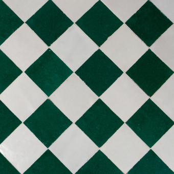 Mosaik Damier Vert De Tegel