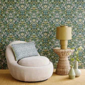 Papier peint Floral Damas - Posy