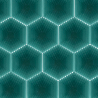 Zementfliese Four Elements Hexagone