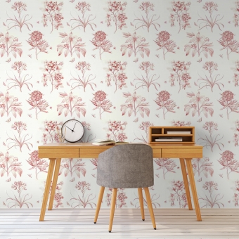 Etchings & Roses Wallpaper