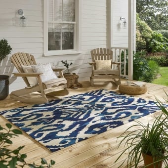 Alfombras Kasuri Indigo in-outdoor