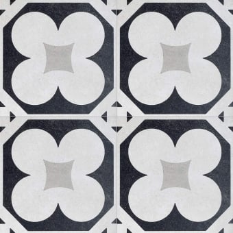Black & White Margherita Porcelain stoneware