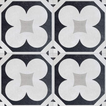 Black & White Margherita Porcelain stoneware