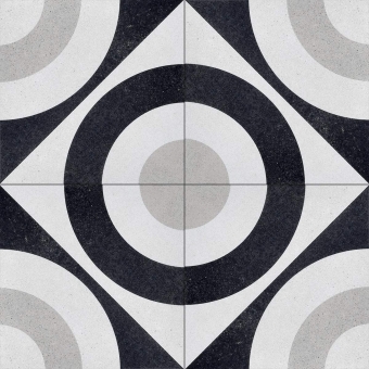 Gres porcellanato Black & White Ovale