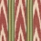 Tela Bakhmal Ikat Mindthegap Green/Red FB00082