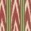 Tissu Bakhmal Ikat Mindthegap Green/Red FB00082