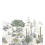 Carta da parati panoramica Succulentes Naturel Isidore Leroy 300x330 cm - 6 lés - complet 6247607 et 6247609