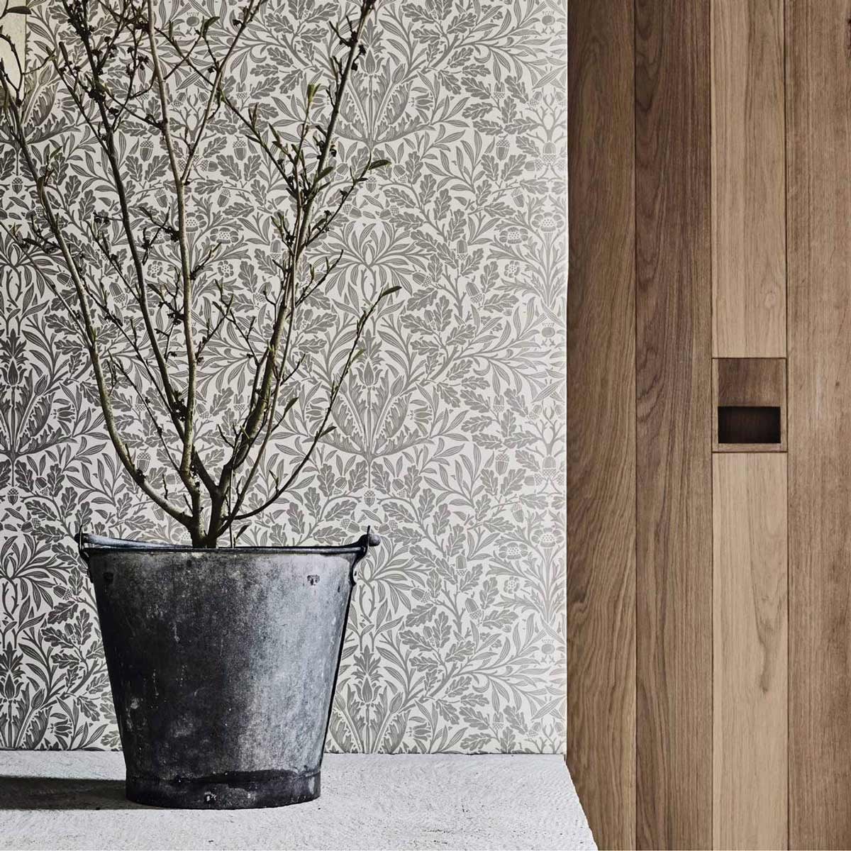Pure Acorn Wallpaper - Morris and Co