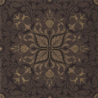 Pure Net Ceiling Wallpaper Charcoal/Gold Morris and Co