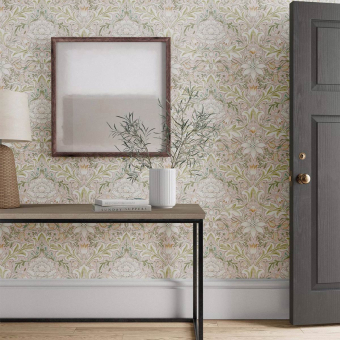 Simply Severn Wallpaper Cochineal/Willow Morris and Co