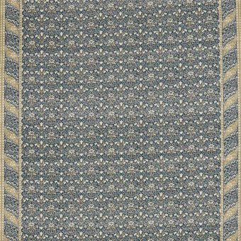 Morris Bellflowers Fabric Saffron/Olive Morris and Co