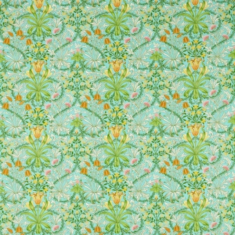 Woodland Weeds Fabric Sap Green Morris and Co
