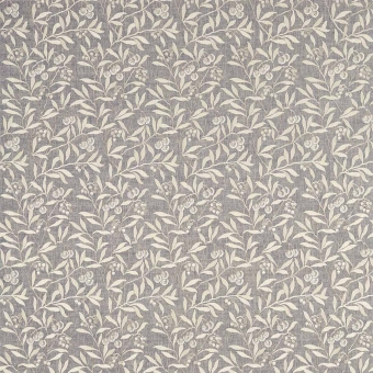 Stoff Pure Arbutus Embroidery Inky Grey Morris and Co