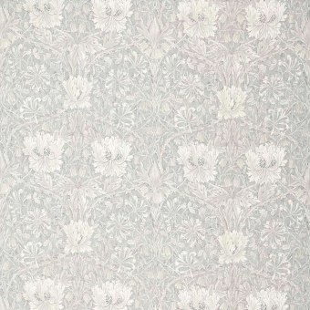 Pure Honeysuckle & Tulip Print Linen Fabric
