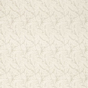 Pure Willow Boughs Print Linen Fabric Lightish Grey Morris and Co