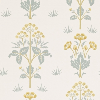 Meadow Sweet Wallpaper Rose/Olive Morris and Co