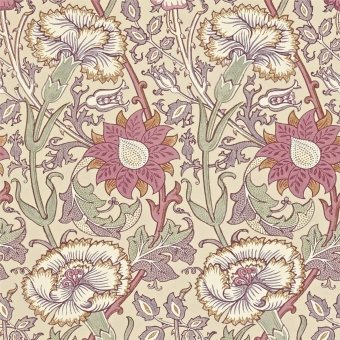 Pink & Rose Wallpaper Manilla/Wine Morris and Co
