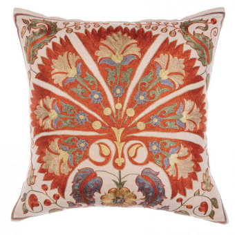 Meros Suzani Silk Embroidered Cushion