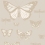 Butterflies and Dragonflies Wallpaper Cole and Son Grège/Or 103/15064