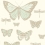 Carta da parati Butterflies and Dragonflies Cole and Son Crème/Céladon 103/15065