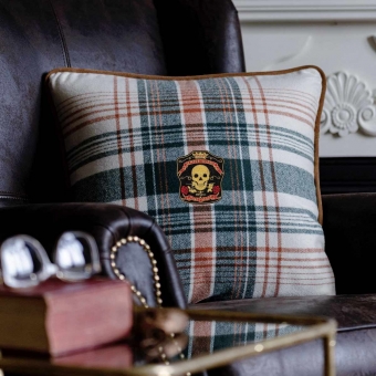 Monterey Plaid Wool Cushion