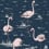 Tapete Flamingos Restyled Cole and Son Ink/Alabaster pink 112/11041