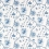 Phaedra Toile Fabric Zoffany Indigo ZCOT322739