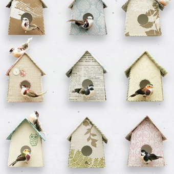 Carta da parati Birdhouse