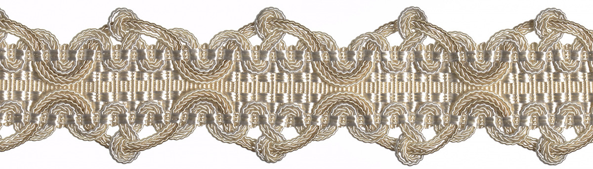 DÉCOPRO 1/2 (1cm) Imperial Collection Gimp Braid Trim # 0050IG, White Sands #4001