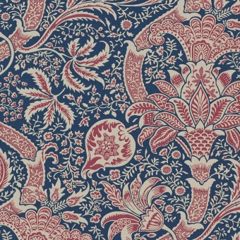 Tapete Indian Indigo Red Morris and Co