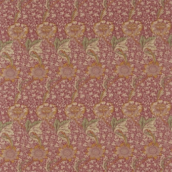 Stoff Kennet Raspberry Yellow Morris and Co