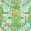 Carta da parati Woodland Weeds Morris and Co Orange/Turquoise MCOW217101