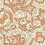 Papel pintado Bachelors Button Morris and Co Burnt Orange/Sky MCOW217097