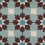 Safi Roz cement Tile De Tegel Ivory, Dark Chocolate, Celeste Blue Safi-roz1-ocean-blue-20x20-1.6