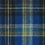 Pressed Plaid Fabric Maharam Cobalt 466181–005