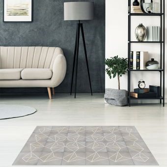 Tapis carreaux ciment Réseau rectangle
