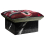 Hopi schwarzer Marmor Ottoman La Chance Rouge LC590101