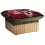 Hopi Natural ash ottoman La Chance Rouge LC590103