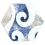Baldosa Barocco hexagone Slowtile Sand/Blue BA-06_ES12