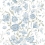 Karins Bukett Wallpaper Sandberg Sky blue S10162